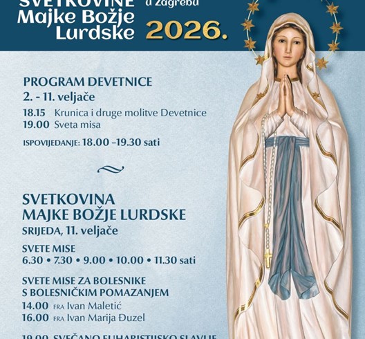 Devetnica u Župi Majke Božje Lurdske uoči proslave župne svetkovine